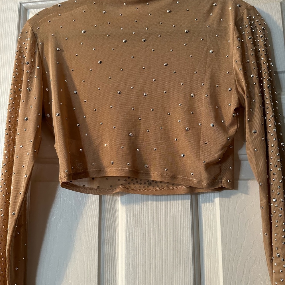 Crop sequined top - Picture 4 of 4